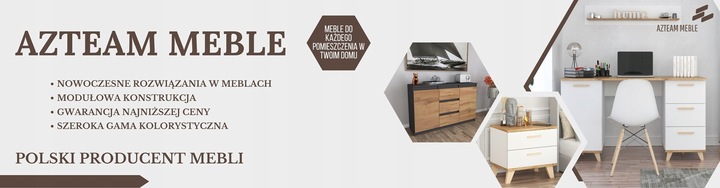 Komoda BIAŁA 3 Szuflady Duża Pojemna Szafka OSLO 120cm Styl