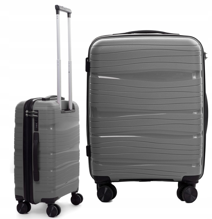 WALIZKA MAŁA NIEZNISZCZALNA KABINOWA RGL 4 PODWÓJNE KÓŁKA POLIPROPYLEN