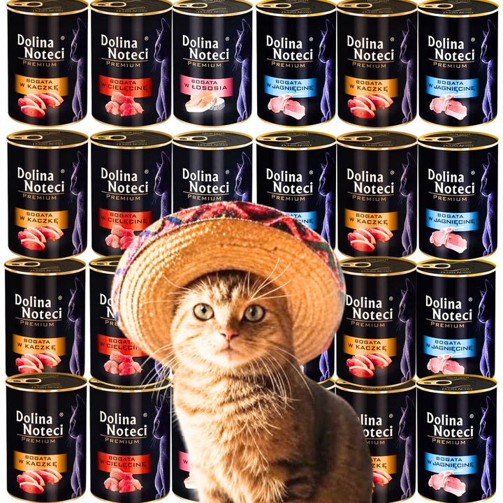 Dolina Noteci dla kota karma mokra puszka KOT mix 4 smaków bez zbóż
