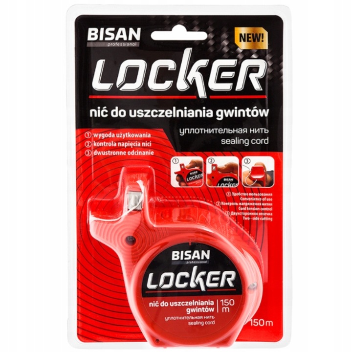 BISAN NIĆ DO USZCZELNIANIA GWINTÓW LOCKER 150 MB