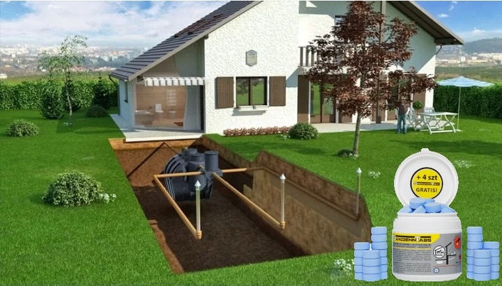 BAKTERIE DO SZAMBA TABLETKI DO OCZYSZCZALNI SANIDENN TABS BIO PREPARAT