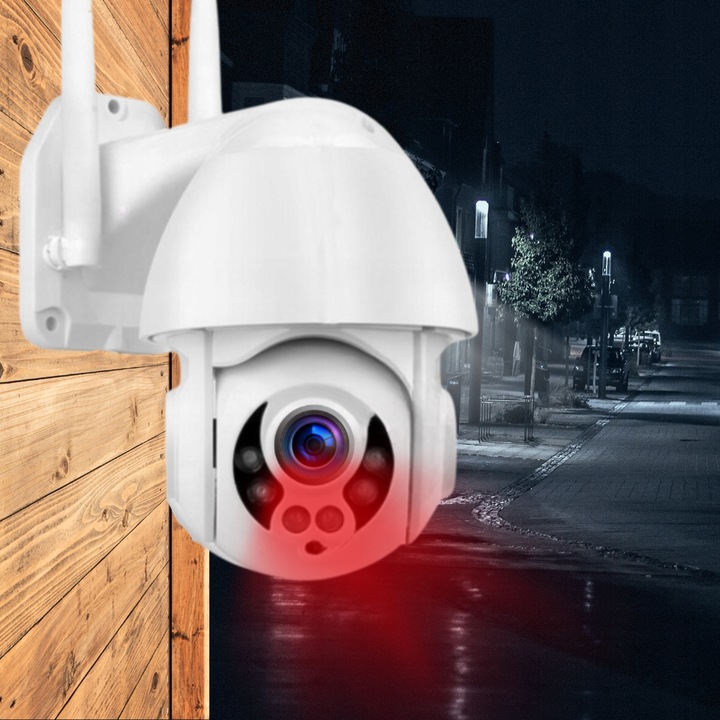 Kamera Wifi Zewnętrzna SMART 5MPx Obrotowa POLSKA APLIKACJA Śledzenie Ruchu