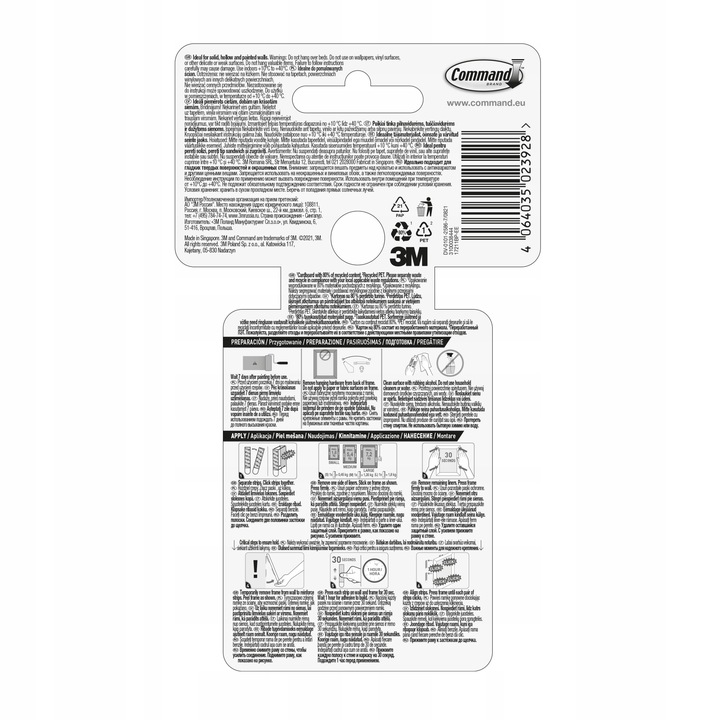 Command rzepy samoprzylepne do wieszania obrazów do 5,4 kg 36 szt. (18