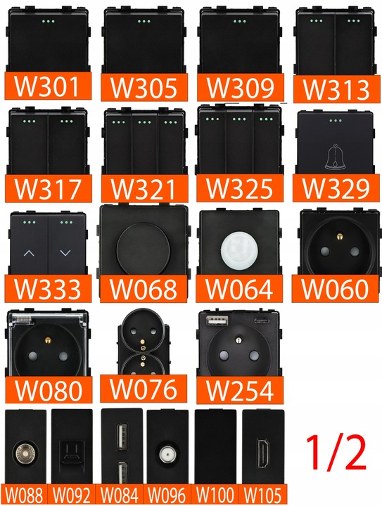 WŁĄCZNIK WYŁĄCZNIK ŚWIATŁA SZKLANY POJEDYNCZY PRZEŁĄCZNIK CZARNY