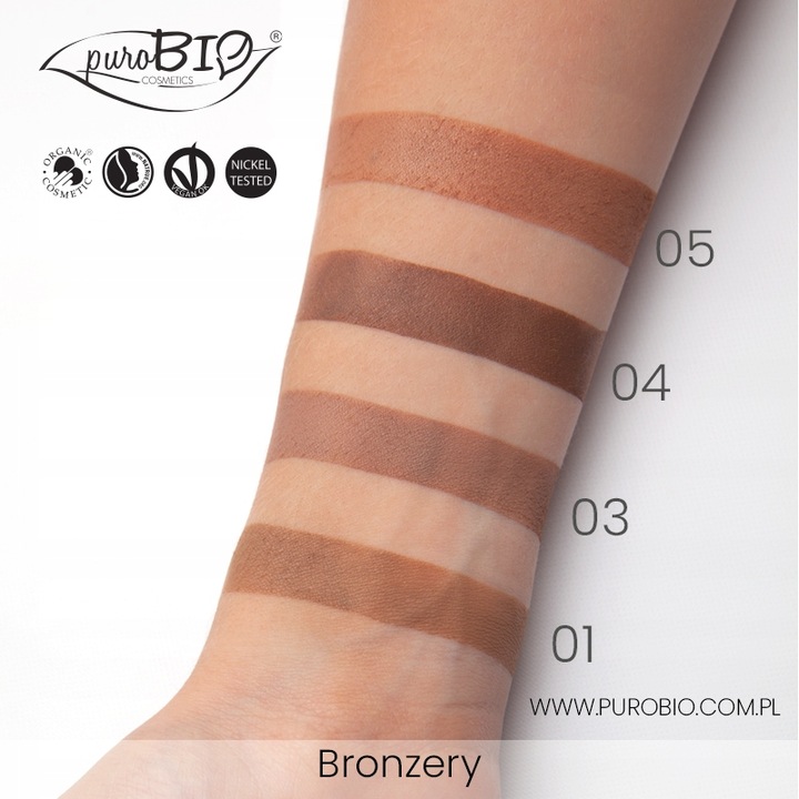 puroBIO Bronzer prasowany 5 wykończenie satynowe 9 g - WKŁAD