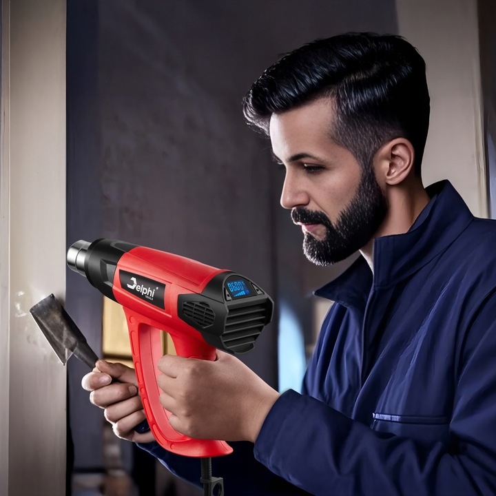 OPALARKA ELEKTRYCZNA LCD DWA BIEGI REGULACJA TEMP 600°C +4 DYSZE