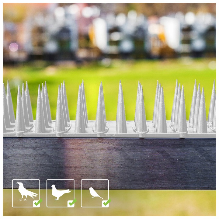 WYSOKIE KOLCE LISTWA NA PTAKI GOŁĘBIE PRZECIW PTAKOM GOŁĘBIOM 10 SZT