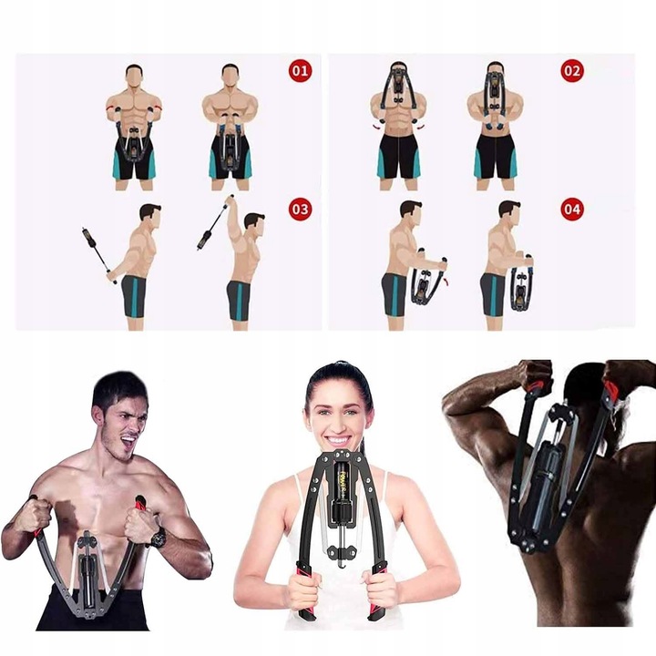 ŚCISKACZ DO RĄK RAMION REGULACJA EXPANDER 10-200KG