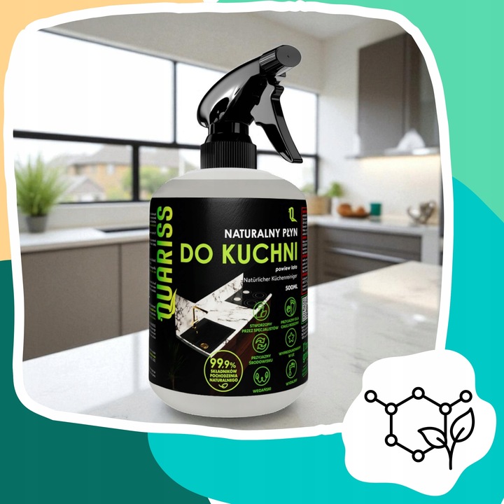 Biodegradowalny płyn do czyszczenia kuchni lodówki blatów i płyt
