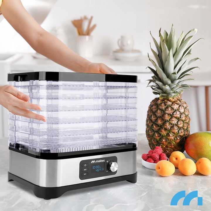 DUŻA SUSZARKA DO GRZYBÓW OWOCÓW WARZYW SPOŻYWCZA 6 SIT MOCNA 450W