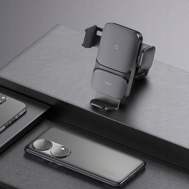 BASEUS UCHWYT SAMOCHODOWY ŁADOWARKA INDUKCYJNA 15W