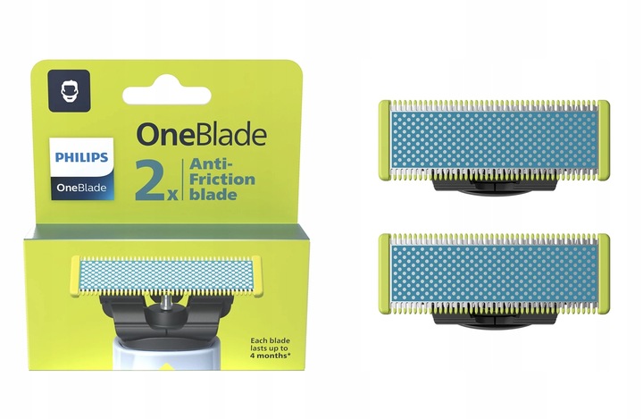 OSTRZE WKŁAD PHILIPS ONEBLADE ORYGINALNE QP2520 QP2530 + DODATKOWA OCHRONA