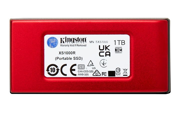 Przenośny zewnętrzny dysk SSD 1TB KINGSTON XS1000R USB 3.2 czerwony