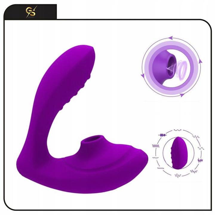 SSĄCY WIBRATOR RUCHOMY JĘZYK DO MINETKI STYMULATOR ŁECHTACZKI 3w1 +