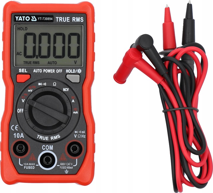 YATO MIERNIK CYFROWY TRUE RMS LCD 4000 AUTOMATYCZNY ZAKRES YT-730894