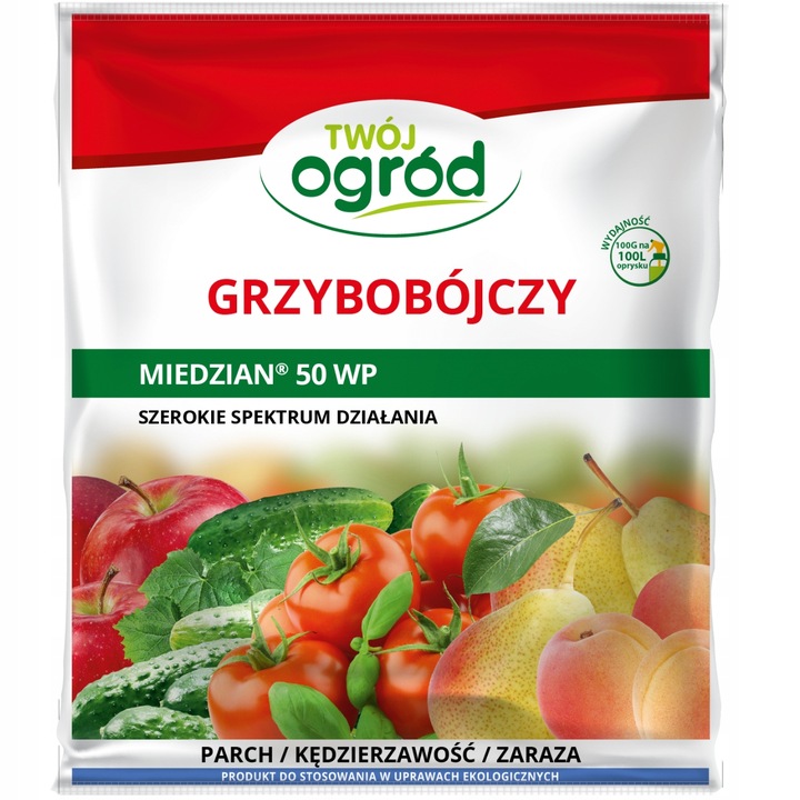 MIEDZIAN 50WP 100G + SYLLIT 65WP 45G NA CHOROBY GRZYBOWE OWOCÓW I