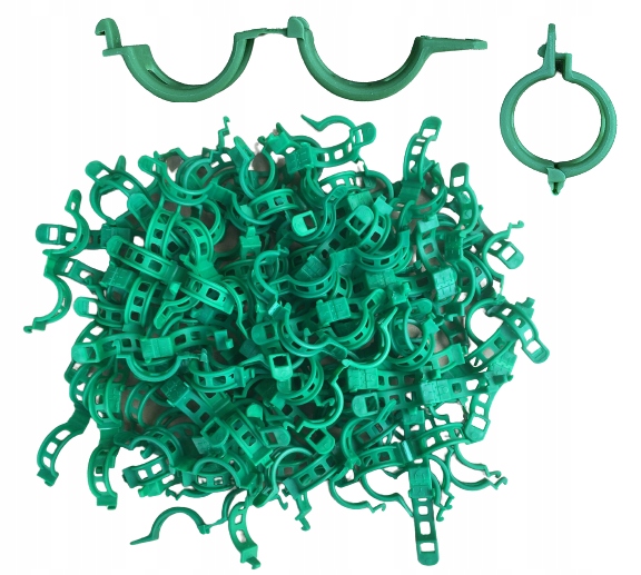 ZAPINKI KLIPSY UCHWYT SPINACZ DO ŁODYG POMIDORÓW FASOLI PĘDÓW 100