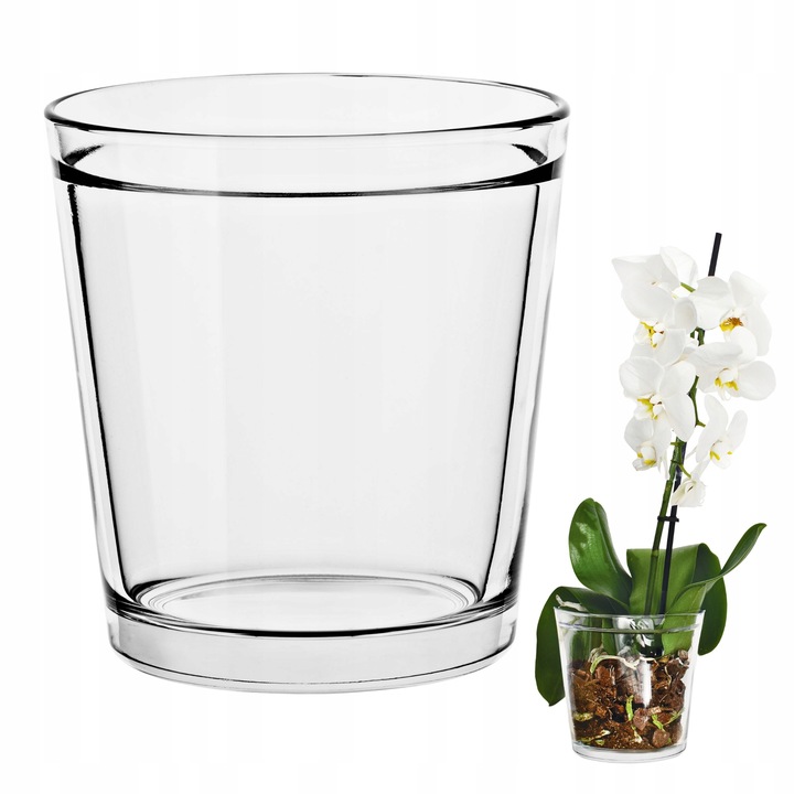 OSŁONKA SZKLANA Na STORCZYK Rośliny Doniczkę Przezroczysta H 13,5 cm