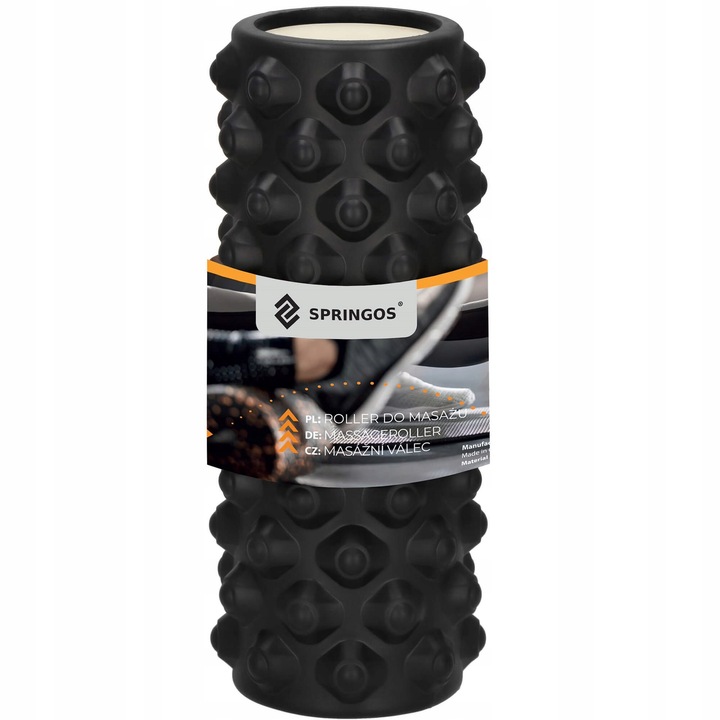 ROLLER WAŁEK DO MASAŻU PLECÓW NÓG RELAKSUJĄCY PIANKOWY 33x10cm DUŻY