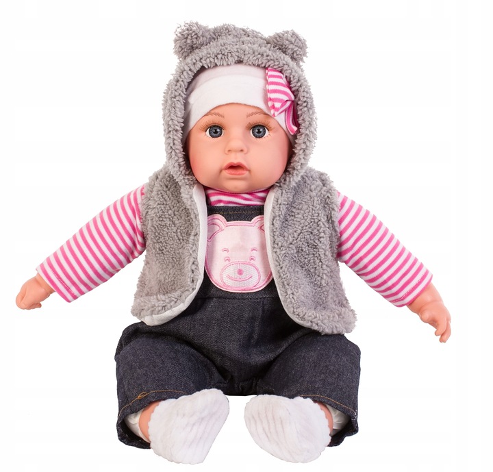 Lalka bobas interaktywna mówi i śpiewa po polsku SMOCZEK PAMPERSY BUTELKI