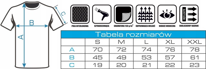 Koszulka termoaktywna z nadrukiem PUNISHER CZACHA