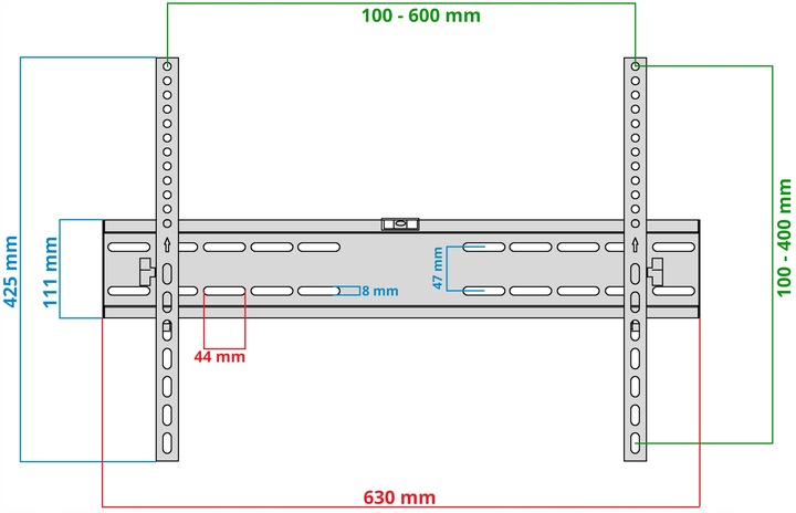 UCHWYT DO TELEWIZORA 32-85 CALI UNIWERSALNY SOLIDNY REGULOWANY GÓRA