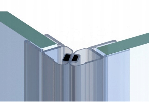 Uszczelka magnetyczna do kabiny 8mm 200cm 2szt