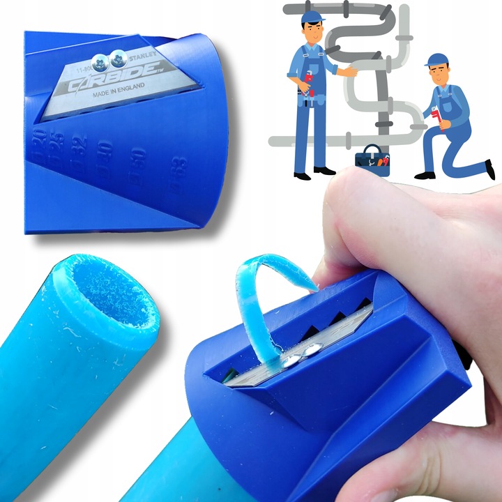 Gradownik Kalibrator do Rur PE śr 20-63 mm z Precyzyjnym Ostrzem