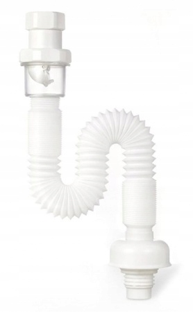 ZESTAW: SYFON UMYWALKOWY DO UMYWALKI + KOREK KLIK-KLAK Z PRZELEWEM