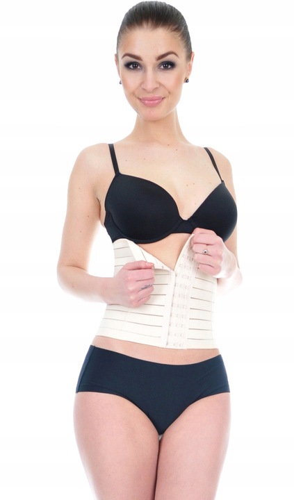 Orirose PAS gorset mocno WYSZCZUPLAJĄCY brzuch talię poporodowy Z REGULACJĄ