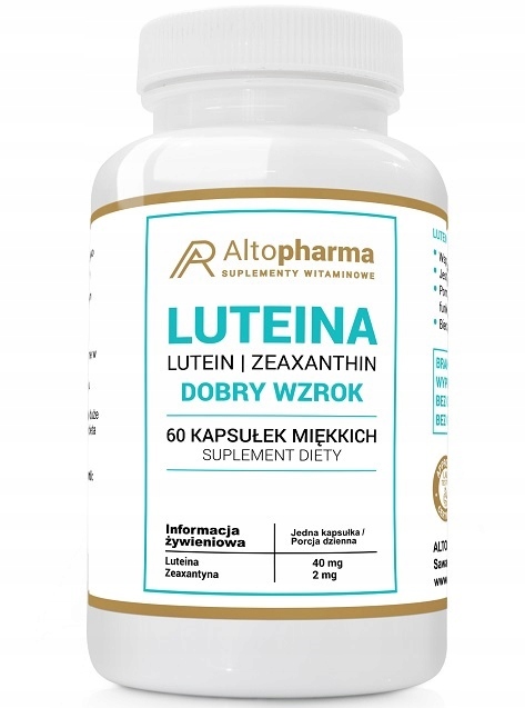 LUTEINA 40mg + ZEAXANTYNA 2mg AltoPharma DOBRY WZROK 60 kaps