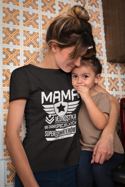 KOSZULKA DLA TATY I MAMY JEDNOSTKA DO ZADAŃ SPECJALNYCH -POMYSŁ NA UPOMINEK
