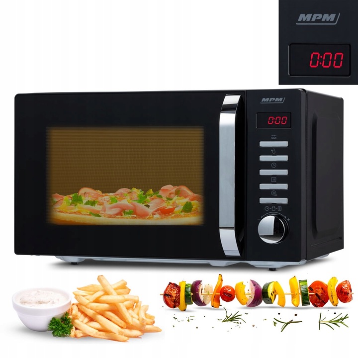 Kuchenka mikrofalowa 20l czarna MPM-20-KMT-05