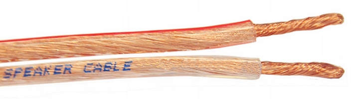 KABEL PRZEWÓD GŁOŚNIKOWY GRUBY DWUŻYŁOWY CAR-AUDIO 2 x 2,5 mm 10 m