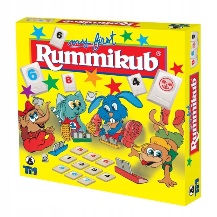 MY FIRST RUMMIKUB Oryginalny GRA PLANSZOWA 4+ Junior dla dzieci logiczna