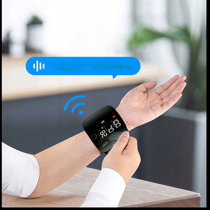 CIŚNIENIOMIERZ NADGARSTKOWY MÓWI ARYTMIA ELEKTRONICZNY ETUI AKUMULATOR