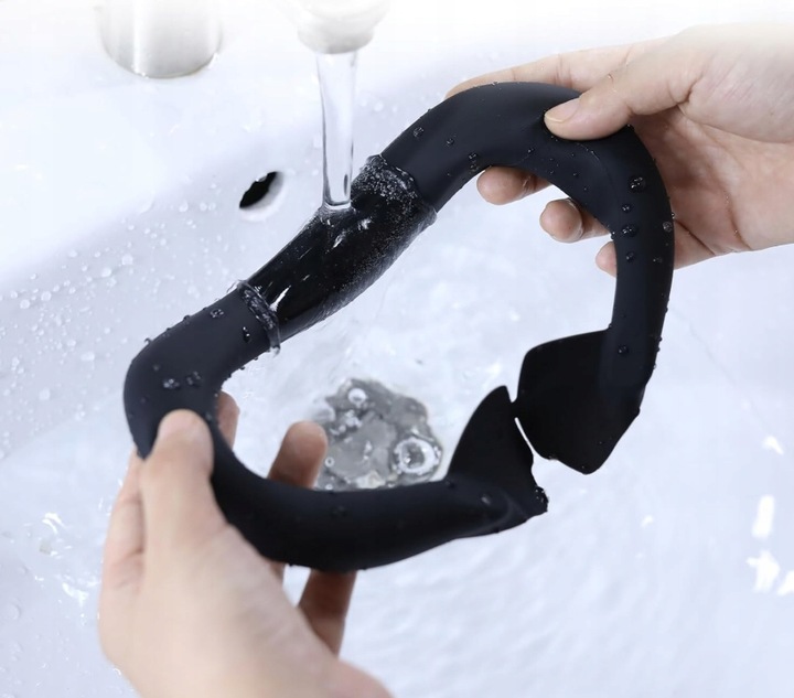 SILIKONOWA OCHRONA NA TWARZ DO META QUEST 3 CZARNA GOGLE VR NAKŁADKA OSŁONA