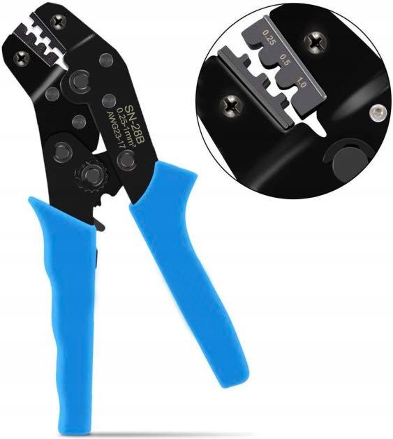 ZACISKARKA PRASKA DO KONEKTORÓW SAMOCHODOWYCH TYCO JST SN-28B 0,25-1 MM2