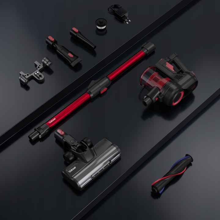 Bezprzewodowy Odkurzacz Pionowy VOKSAR A11s FLEX TUBE LED 5w1 HEPA