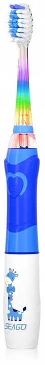 SONICZNA SZCZOTECZKA DO ZĘBÓW DLA DZIECI 3-12 LAT NIEBIESKA ŻYRAFKA SEAGO