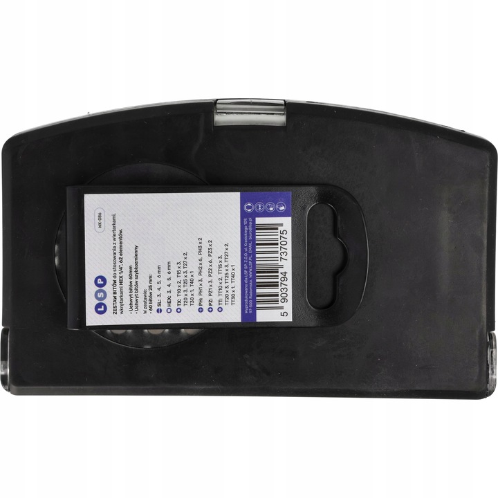 ZESTAW KOŃCÓWEK BITÓW S2 BITY TORX IMBUS HEX SL PH PZ KWADRAT 62 EL