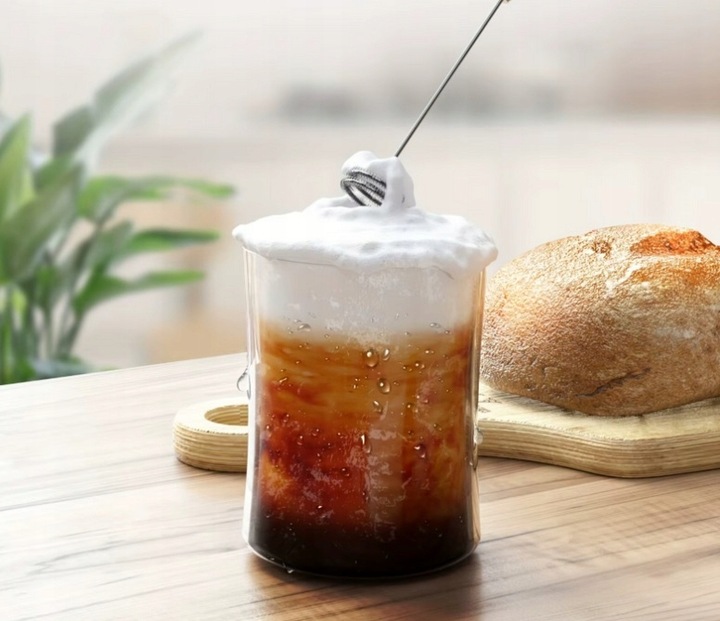 SPIENIACZ DO MLEKA KAWY ELEKTRYCZNY BEZPRZEWODOWY RĘCZNY UBIJAK