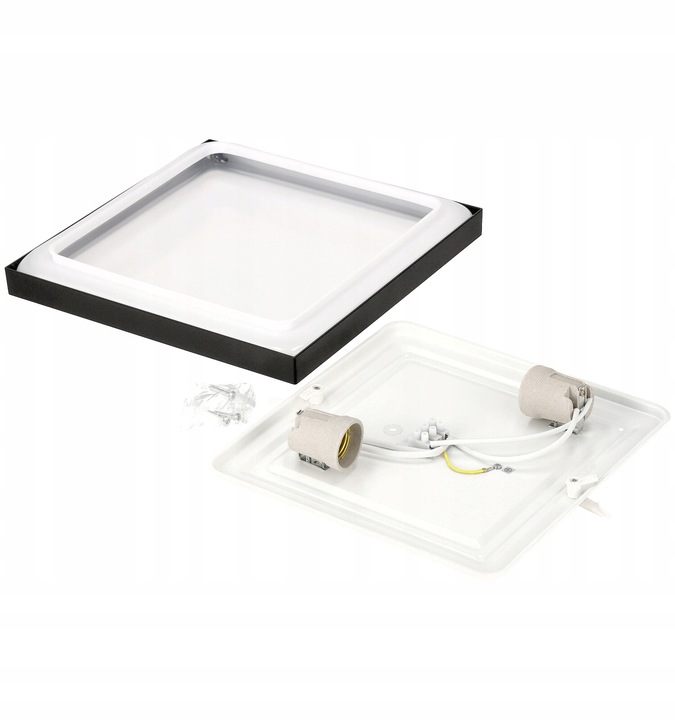 Plafon LED Lampa Sufitowa 2xE27 CZARNA IP20 LARI-S