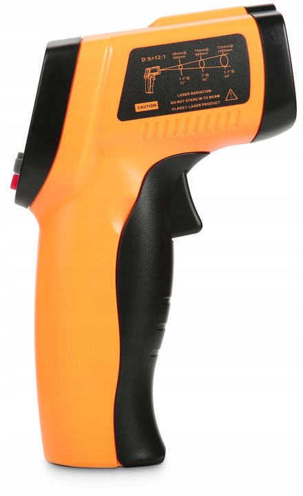 PIROMETR TERMOMETR LASEROWY BEZDOTYKOWY NA PODCZERWIEŃ EMISYJNOŚĆ -50+550°C