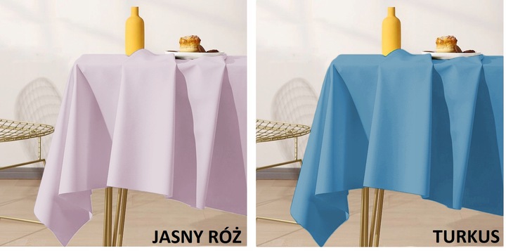 OBRUS GŁADKI ETHERAL MATOWY GRUBY 140x300 KOLORY