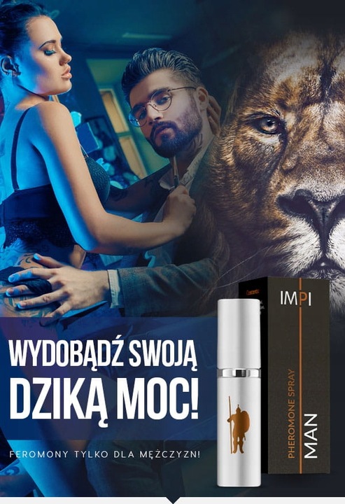 BARDZO MOCNE MĘSKIE FEROMONY ZAPACHOWE IMPI MAN 15 ML