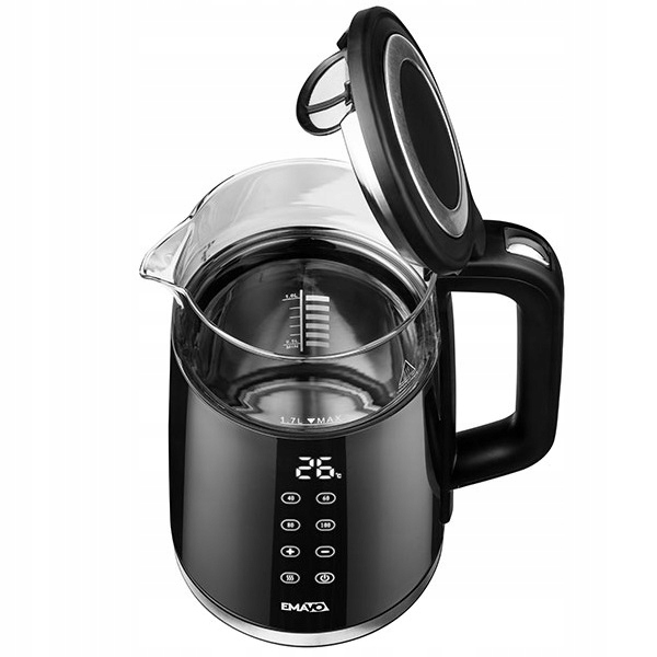 CZAJNIK ELEKTRYCZNY BEZPRZEWODOWY 1,7l 2200W SZKLANY REGULACJA