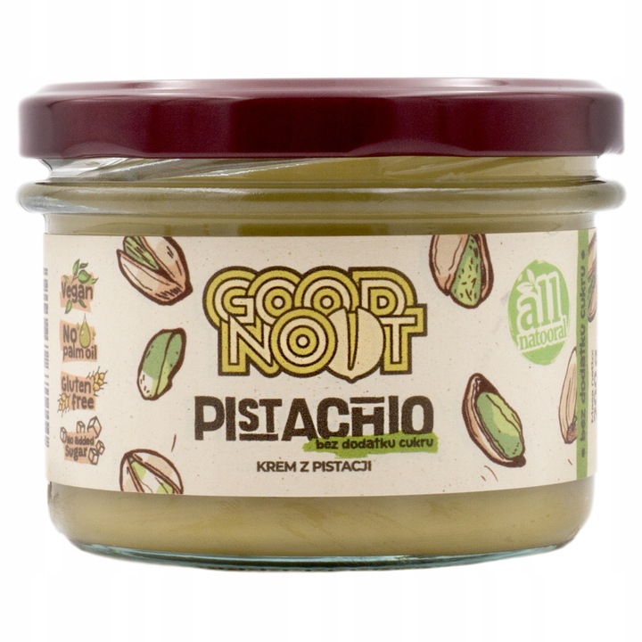 Krem pistacjowy BEZ DODATKU CUKRU PISTACHIO 200g Good Noot