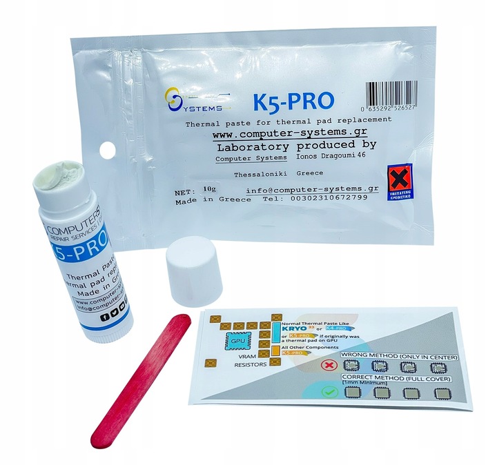 K5 PRO Viscous Therma Paste w płynie Podkładka termiczna 10g