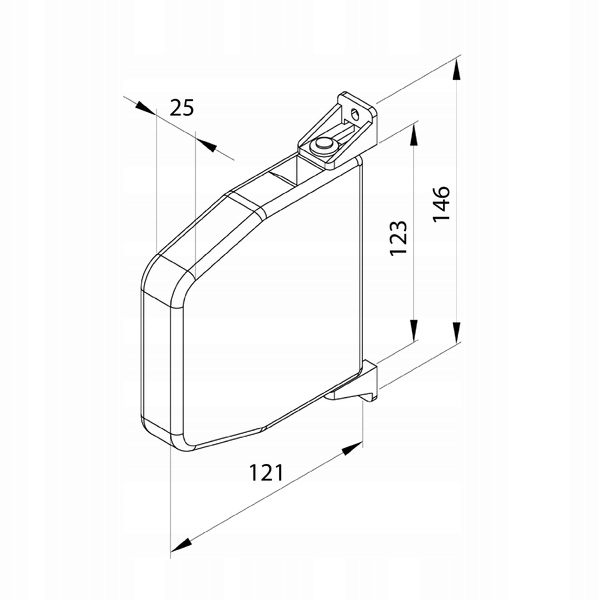 Zwijacz na linkę do rolet zewnętrznych - biały